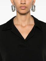 Load image into Gallery viewer, Theory Silk Blouse Black
