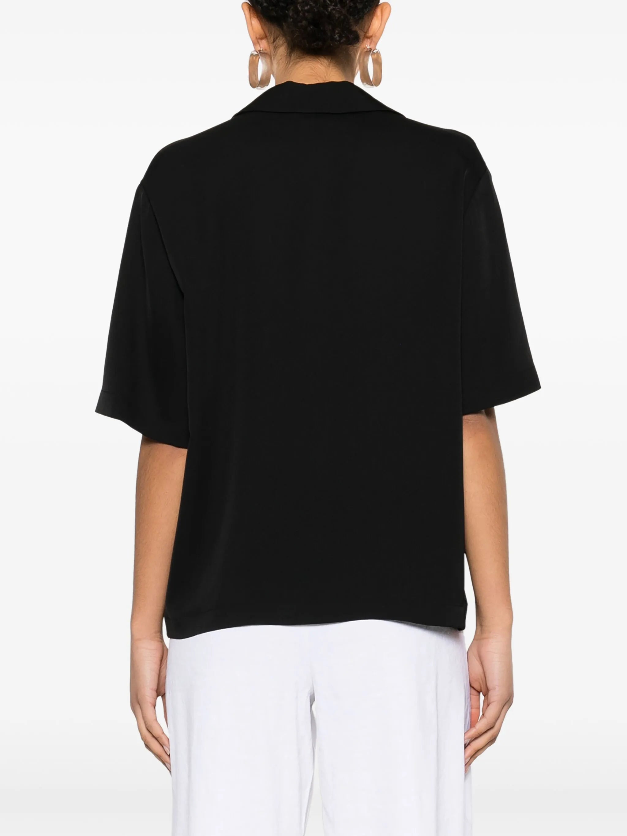 Theory Silk Blouse Black