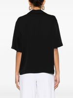 Load image into Gallery viewer, Theory Silk Blouse Black
