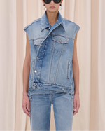 Load image into Gallery viewer, Haikure 'Janette' Gilet Nordic Blue
