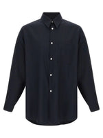 Load image into Gallery viewer, Marni Tropical Wool Shirt Dark Navy
