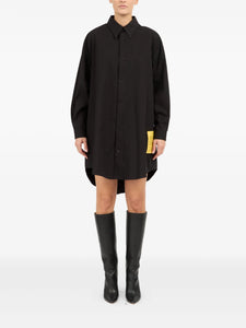 MM6 Maison Margiela Cotton Shirt Dress Black