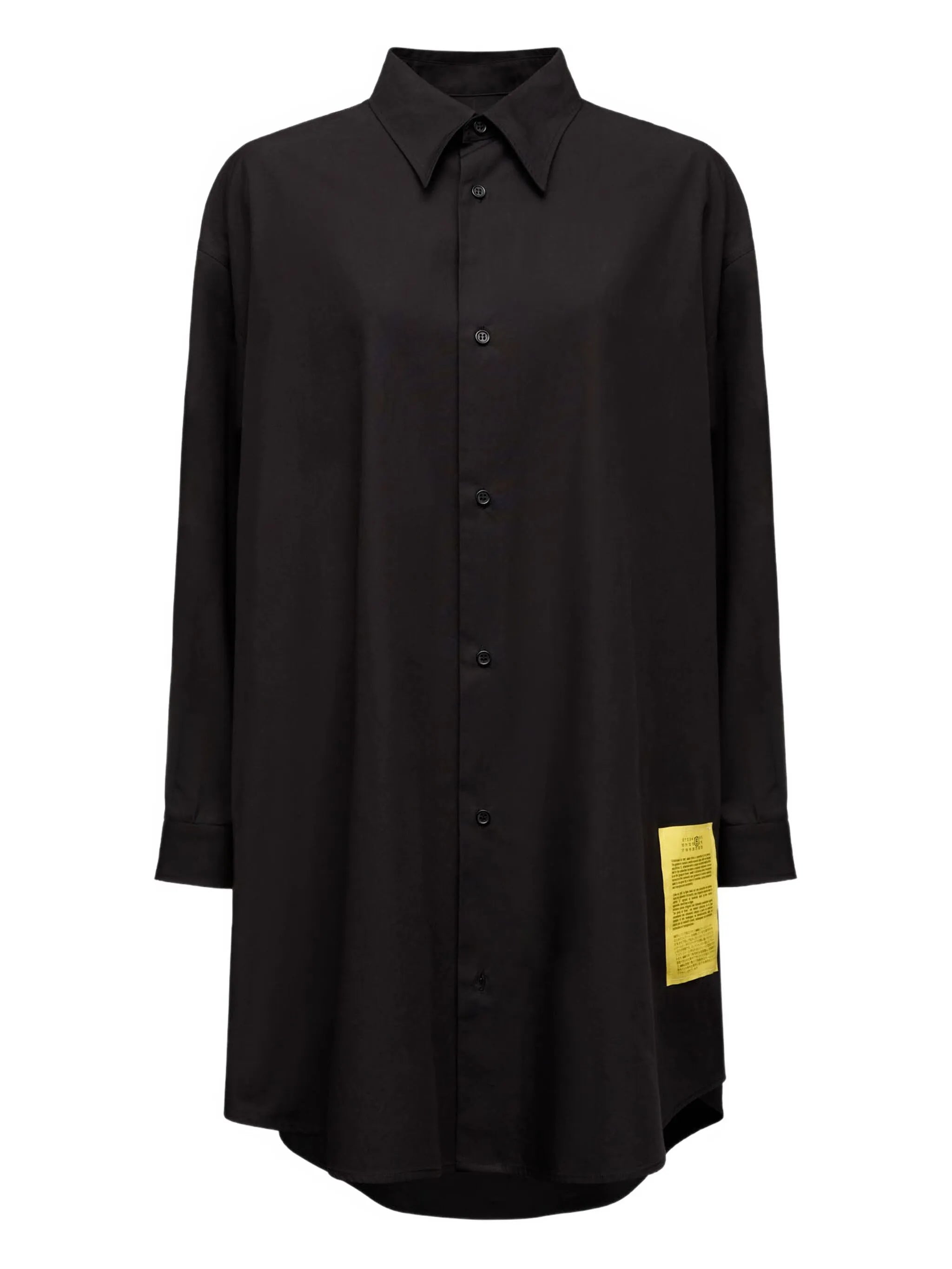 MM6 Maison Margiela Cotton Shirt Dress Black