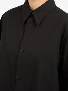 MM6 Maison Margiela Cotton Shirt Dress Black