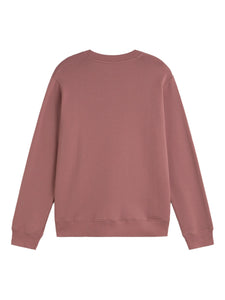 A.P.C. Sweater With Embroidered Logo Faded Pink