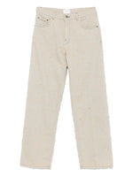 Load image into Gallery viewer, Haikure Jeans With Fringe Texture Beige
