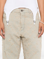 Load image into Gallery viewer, Haikure Jeans With Fringe Texture Beige
