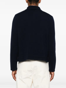 A.P.C. Polo Collar Buttoned Cardigan Dark Navy