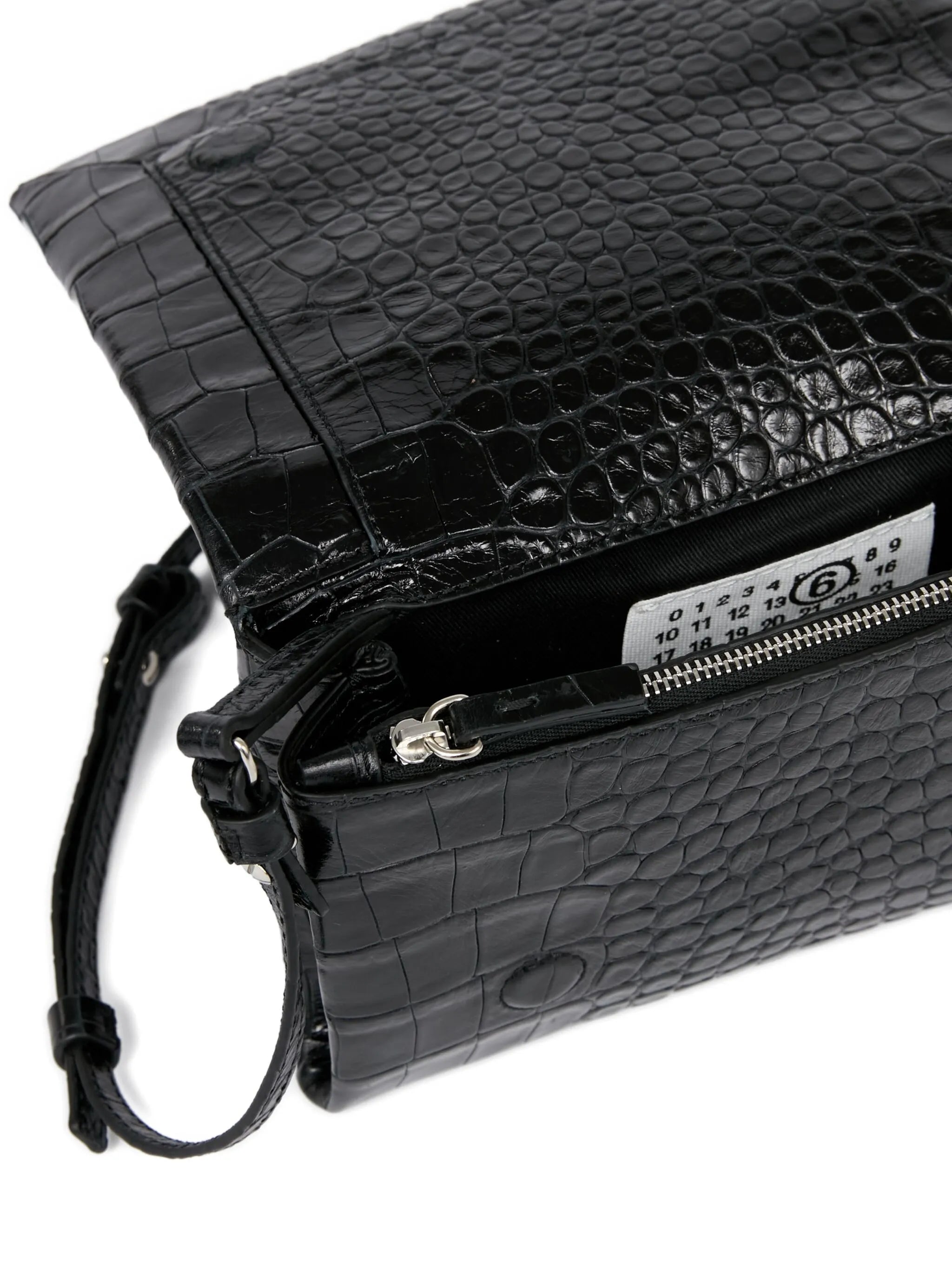 MM6 Maison Margiela Small Shoulder Bag With Crocodile Relief