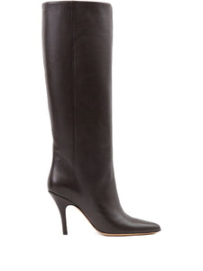 MM6 Maison Margiela Architype Knee High Boots Dark Brown