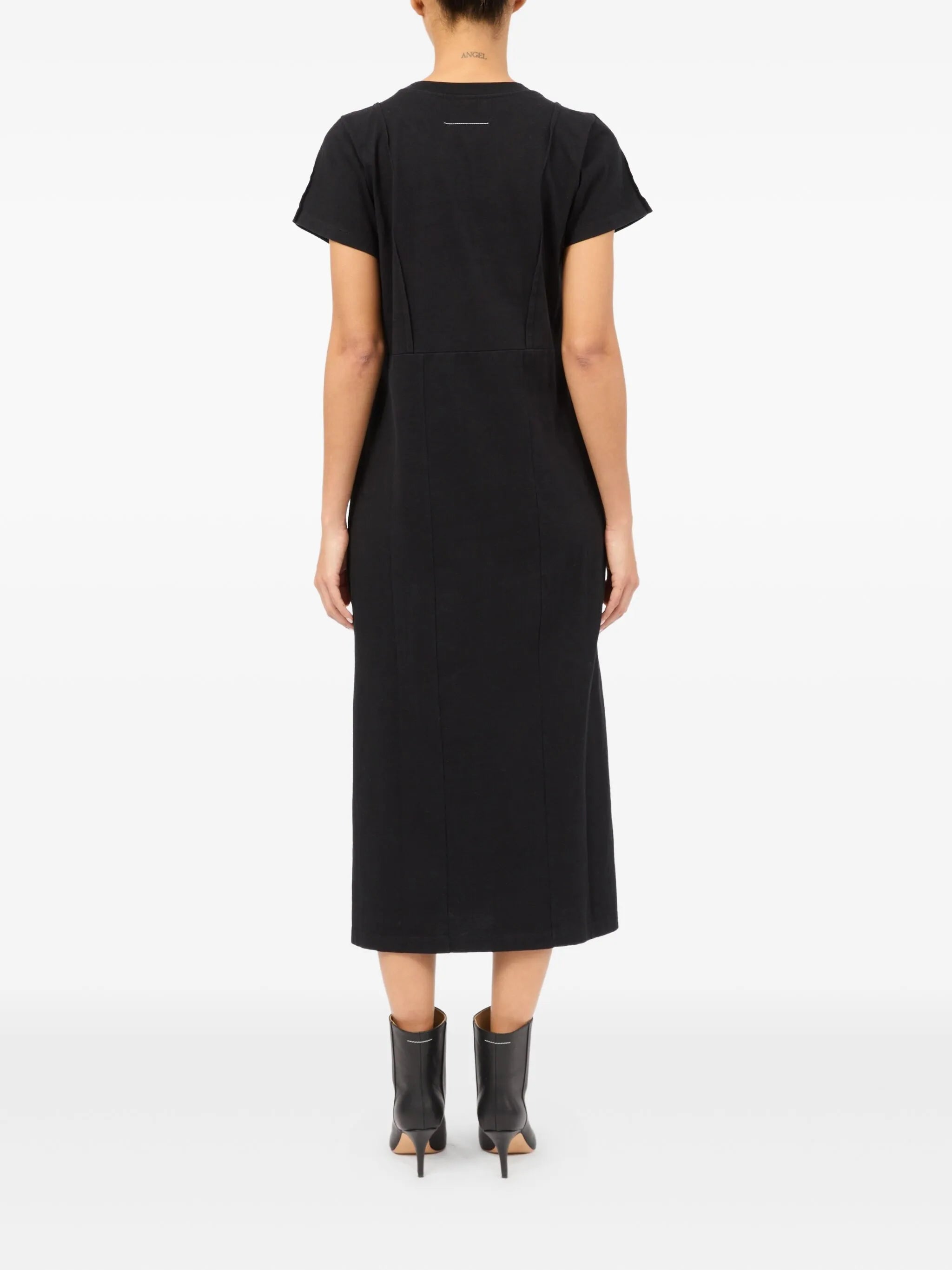 MM6 Maison Margiela Short Sleeve Dress Black