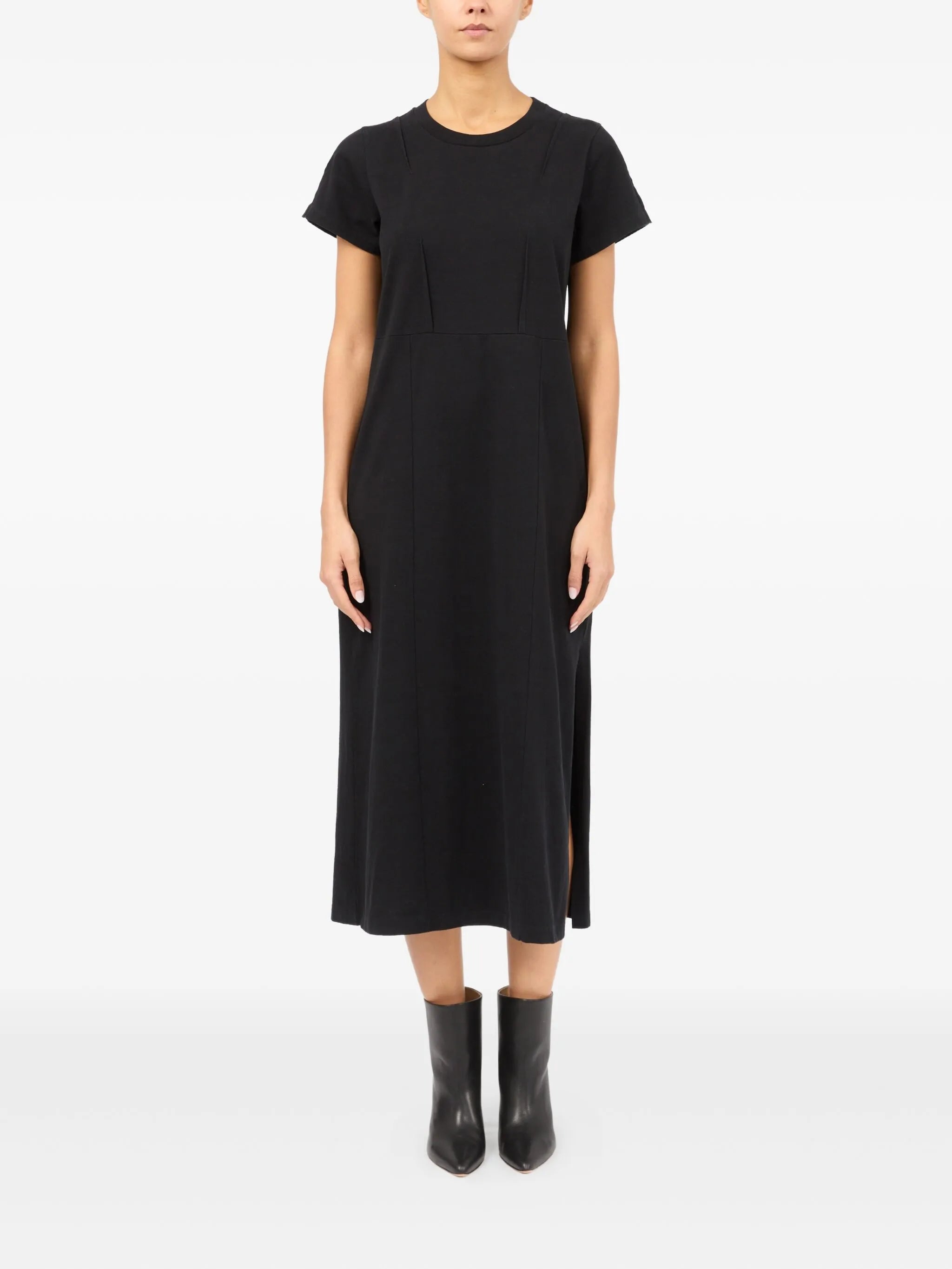 MM6 Maison Margiela Short Sleeve Dress Black