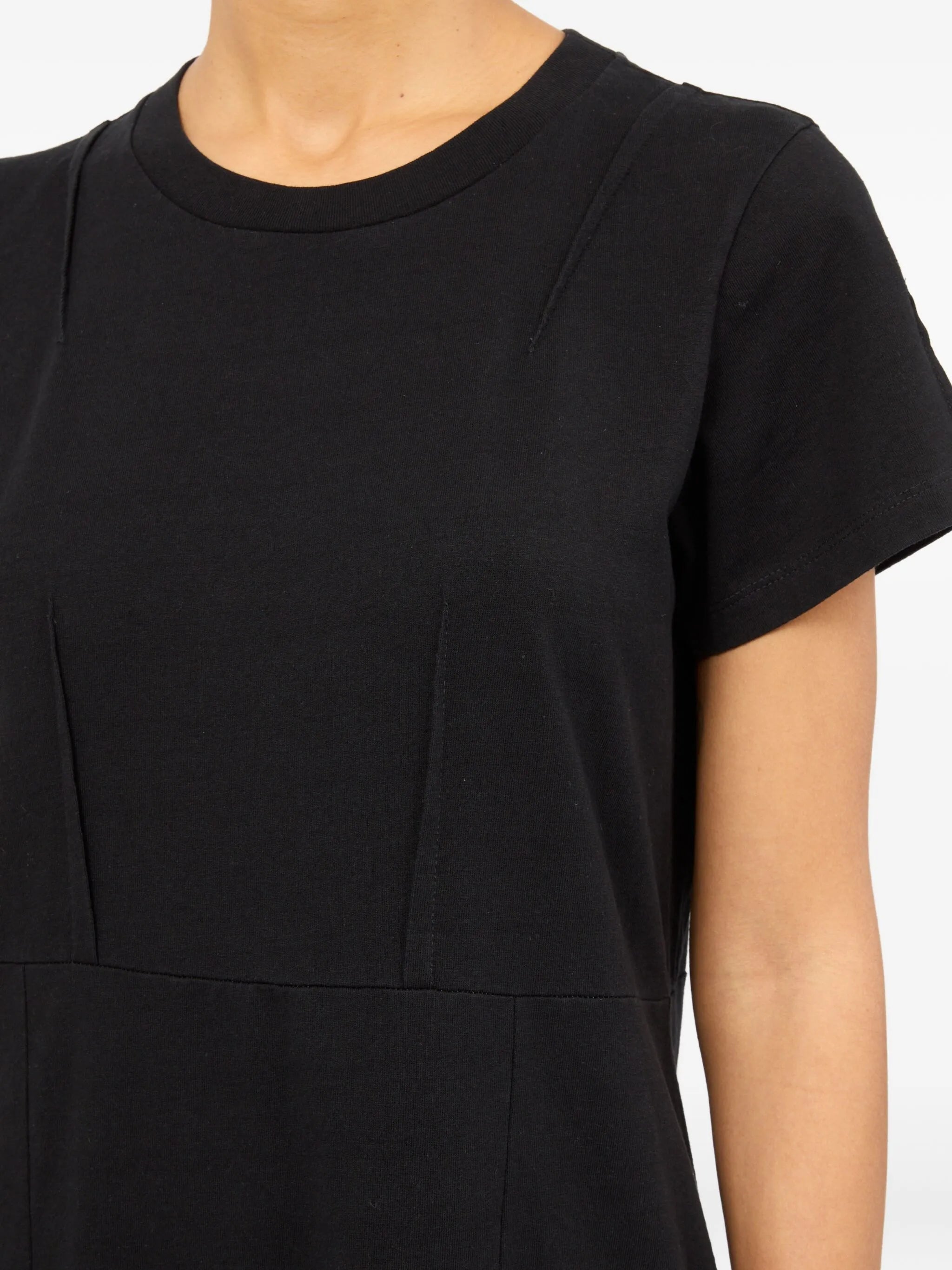 MM6 Maison Margiela Short Sleeve Dress Black