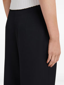 Marni High-Waist Cropped Trousers Black