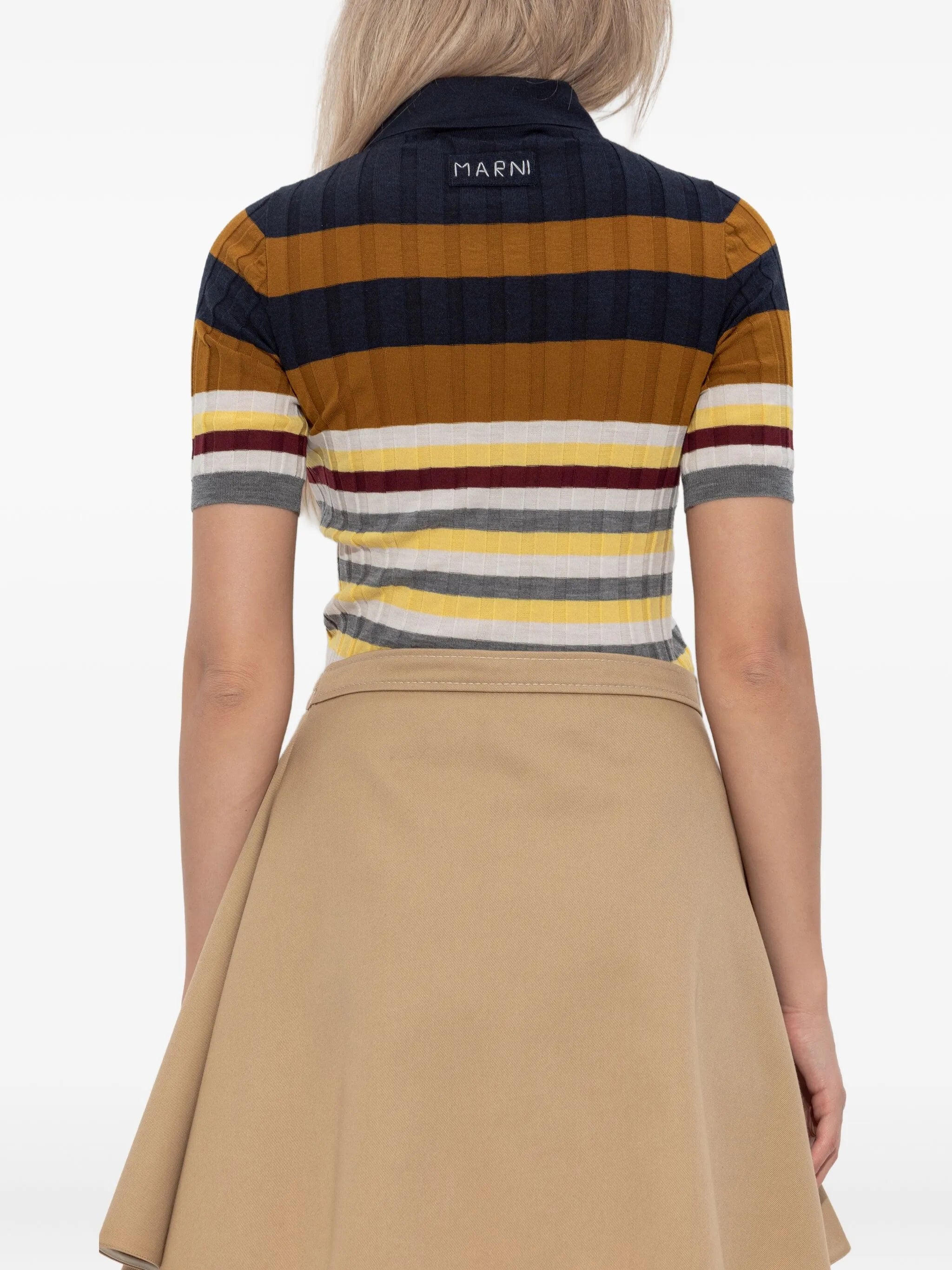 Marni Striped Polo Top