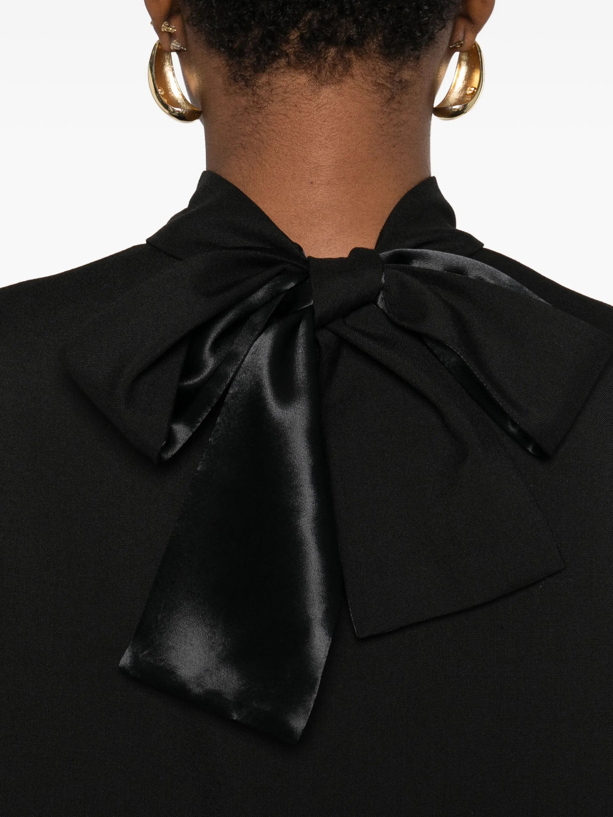 Marni Midi Dress With Bow Detail Black