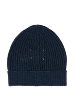 Load image into Gallery viewer, Maison Margiela Wool Beanie Navy Blue
