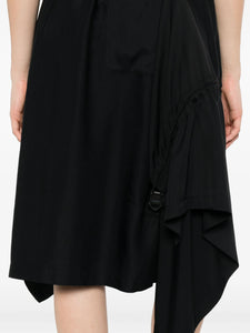 Y-3 Twill Asymmetrical Midi Skirt