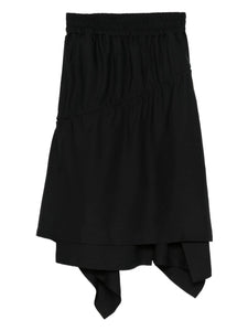 Y-3 Twill Asymmetrical Midi Skirt