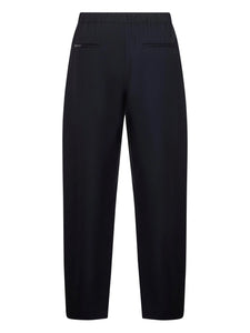 Marni Trousers With Embroidered Pockets Dark Blue