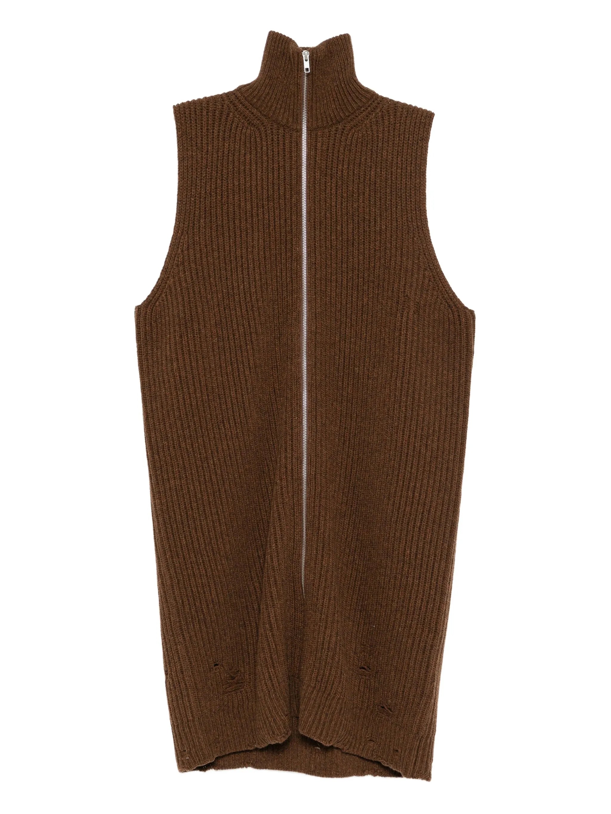 MM6 Maison Margiela Knitted Dress Brown