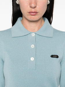 N°21 Polo Top With Button Closure
