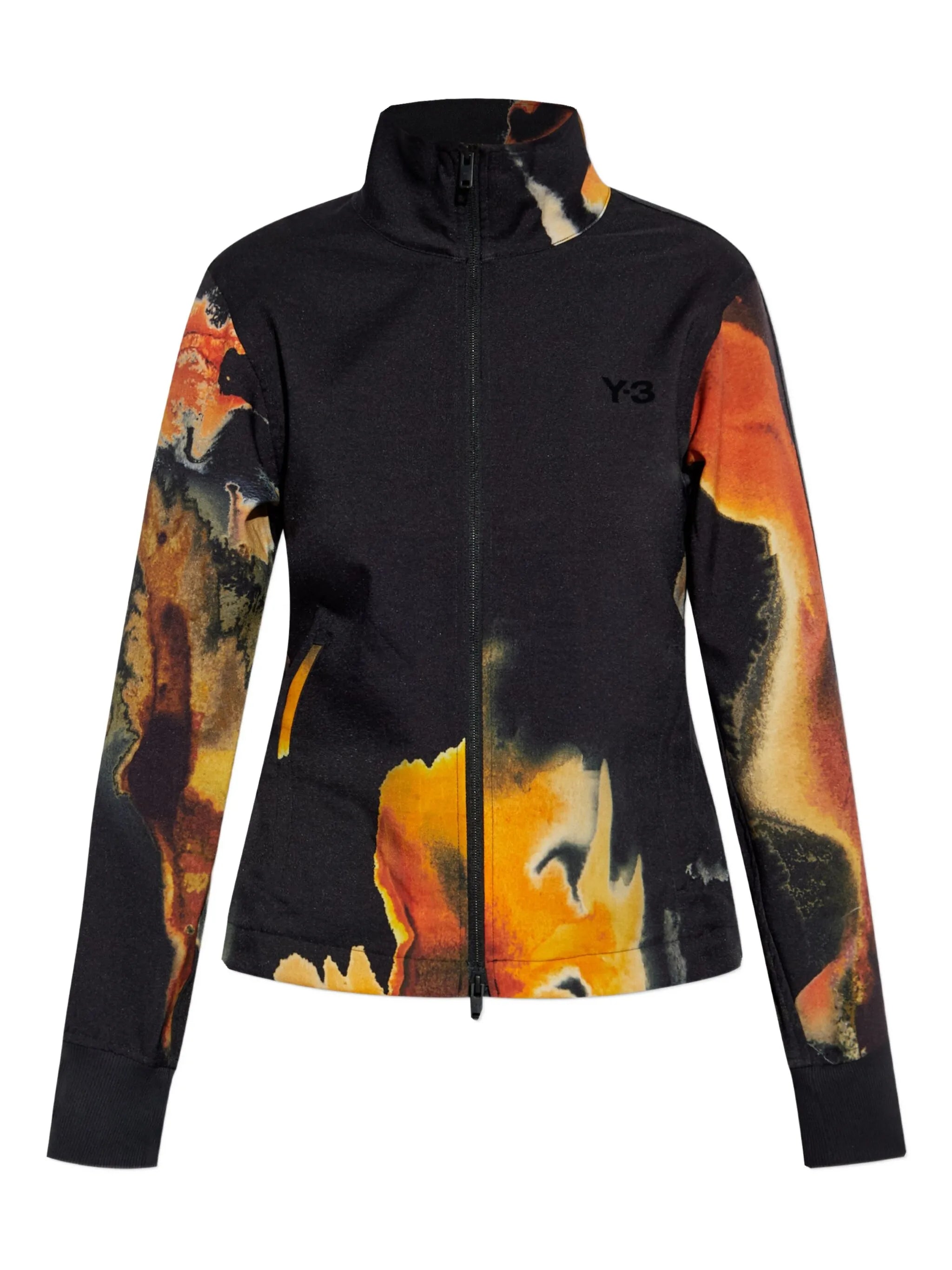 Y-3 Zip-Up Jacket With Abstract Print