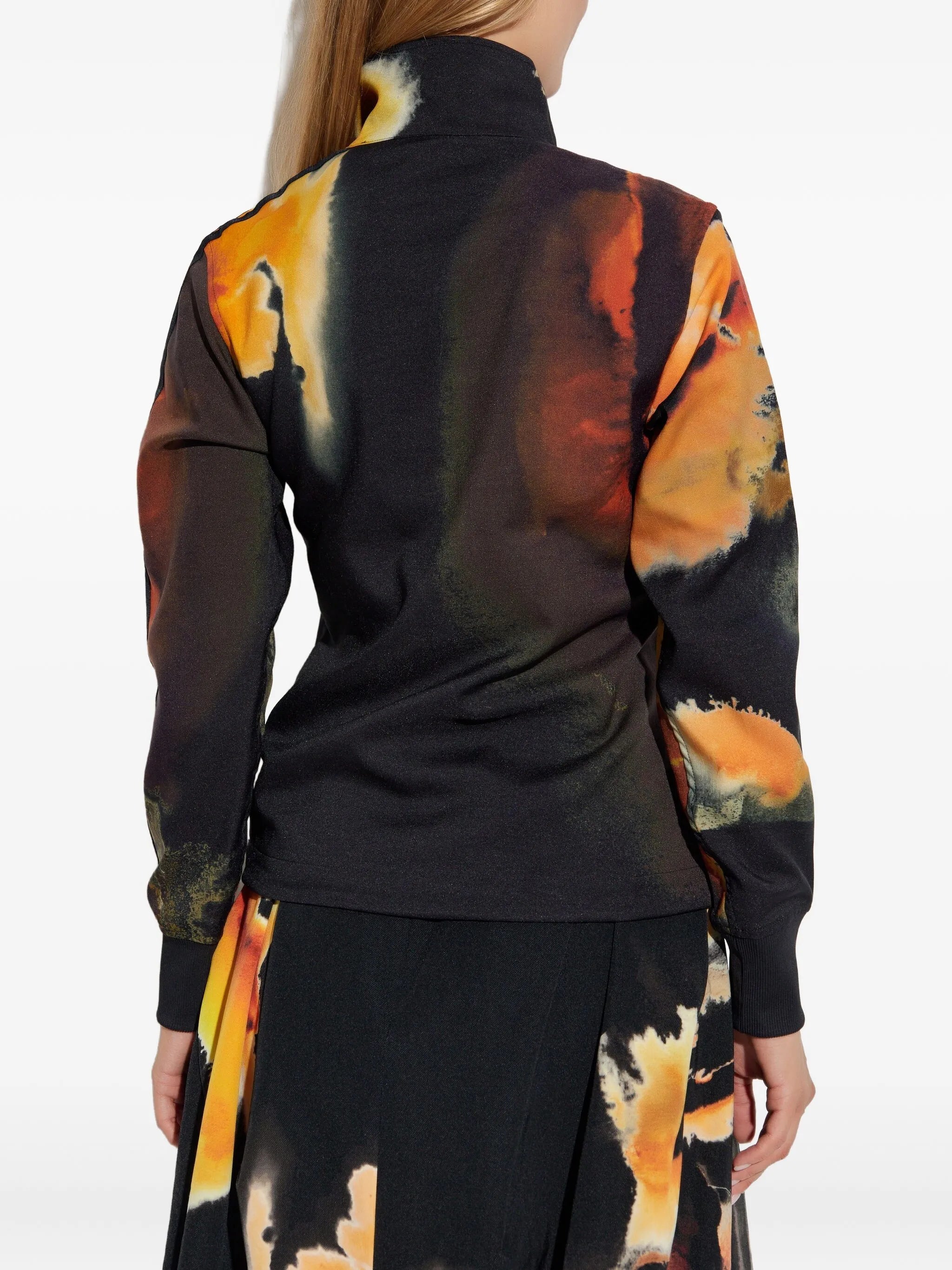 Y-3 Zip-Up Jacket With Abstract Print