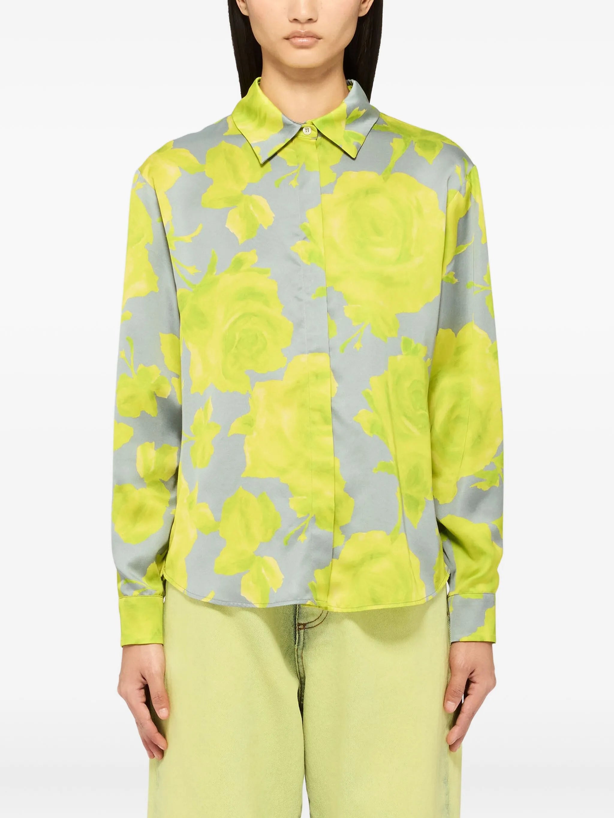 MSGM Blouse With Floral Detail