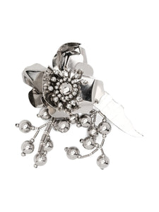 N°21 Brooch Embellished With Flowers