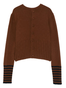 Plan C Wool Sweater With Ribbed Cuffs