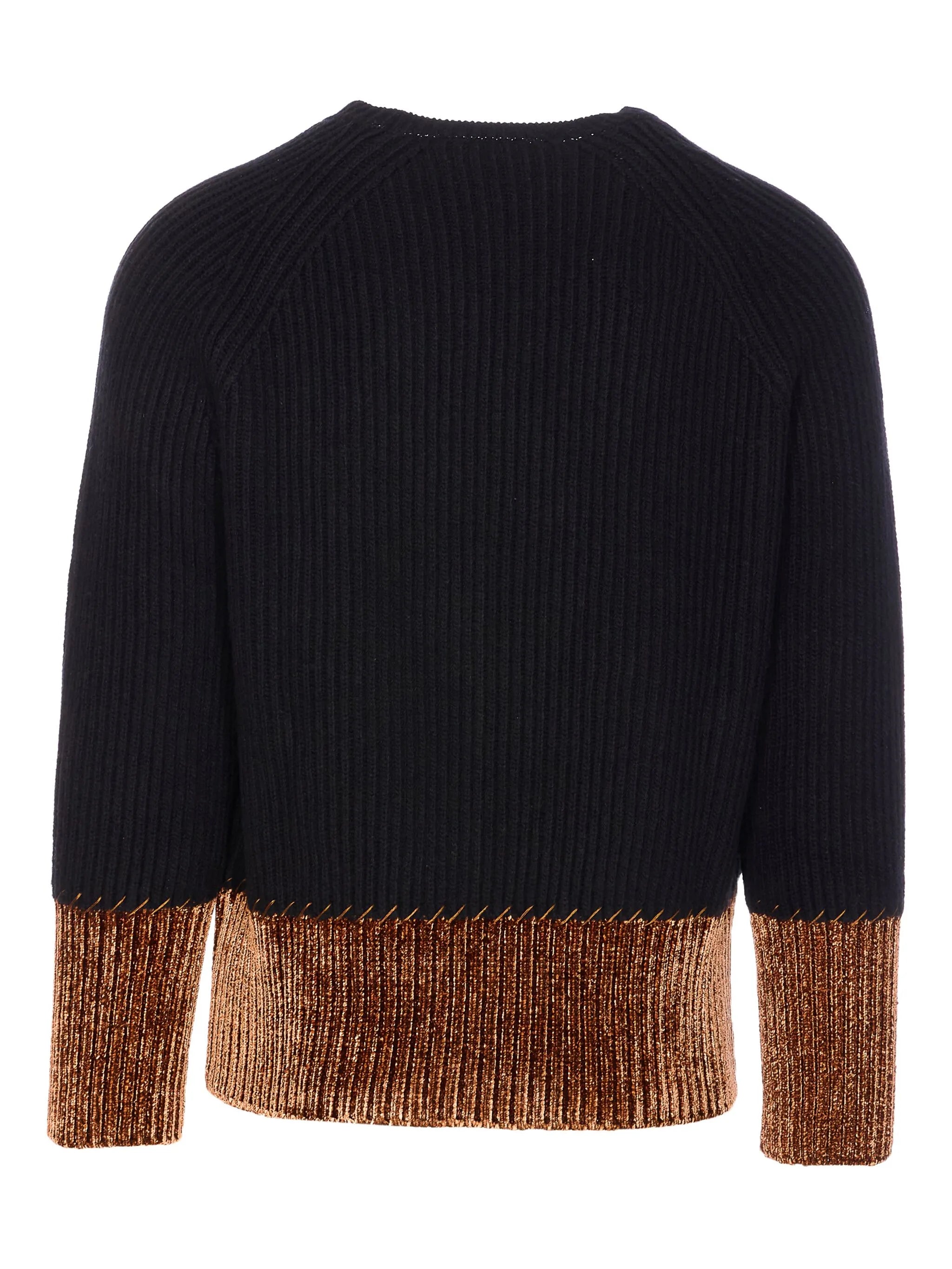 Marni Ribbed Wool Sweater Black