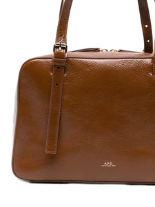 A.P.C. Virginie Box Tote Bag Brown