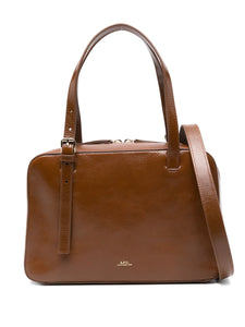 A.P.C. Virginie Box Tote Bag Brown