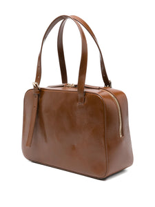 A.P.C. Virginie Box Tote Bag Brown