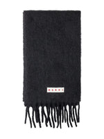 Load image into Gallery viewer, Marni Scarf With Fringe Black
