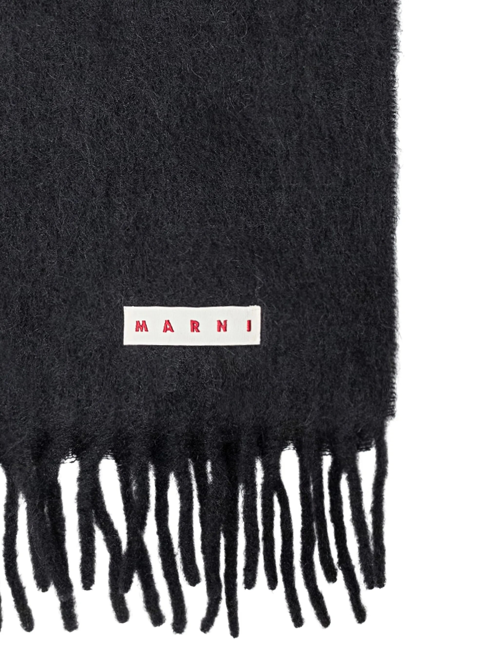 Marni Scarf With Fringe Black
