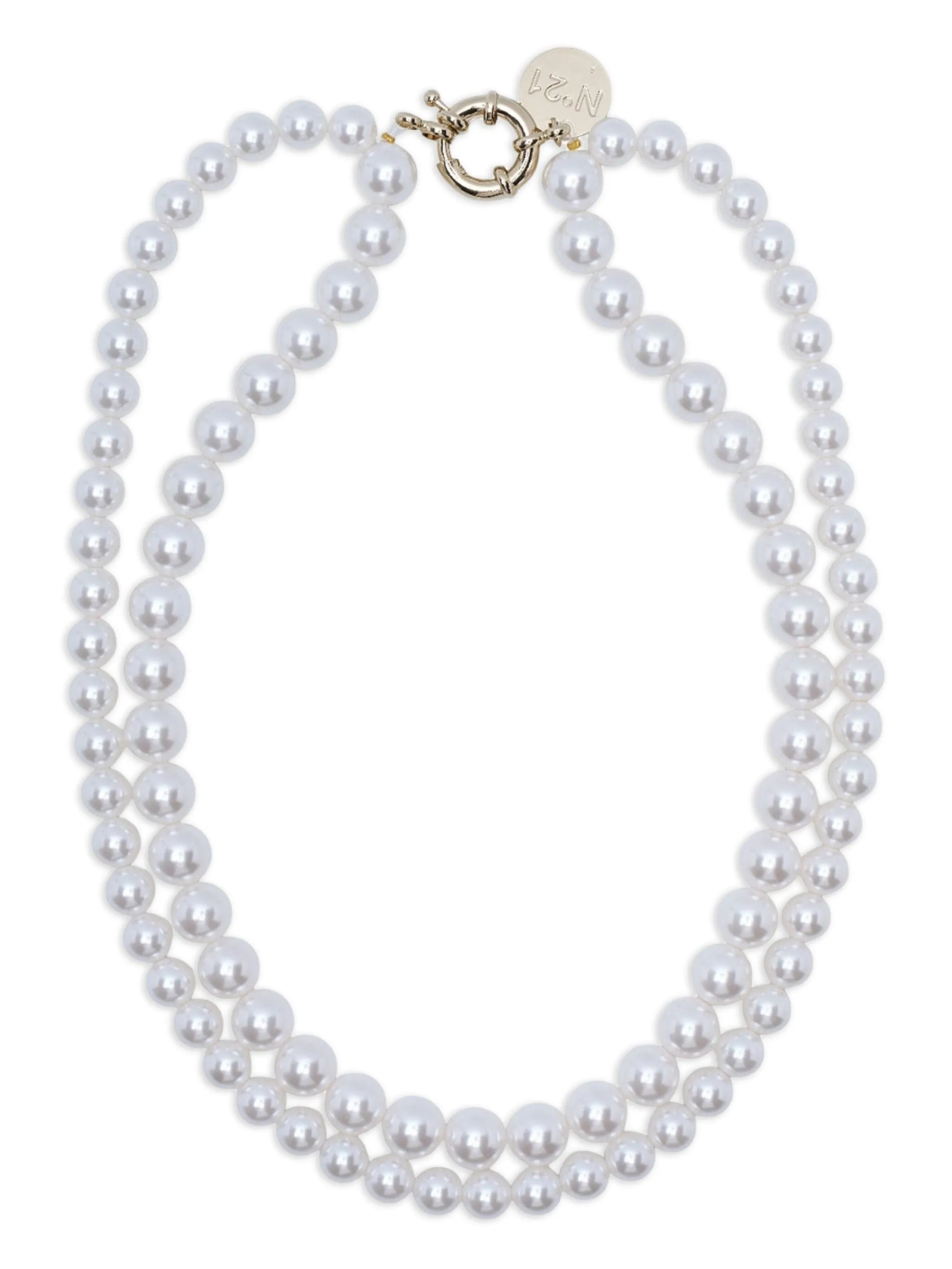 N°21 Layered Necklace With Pearl