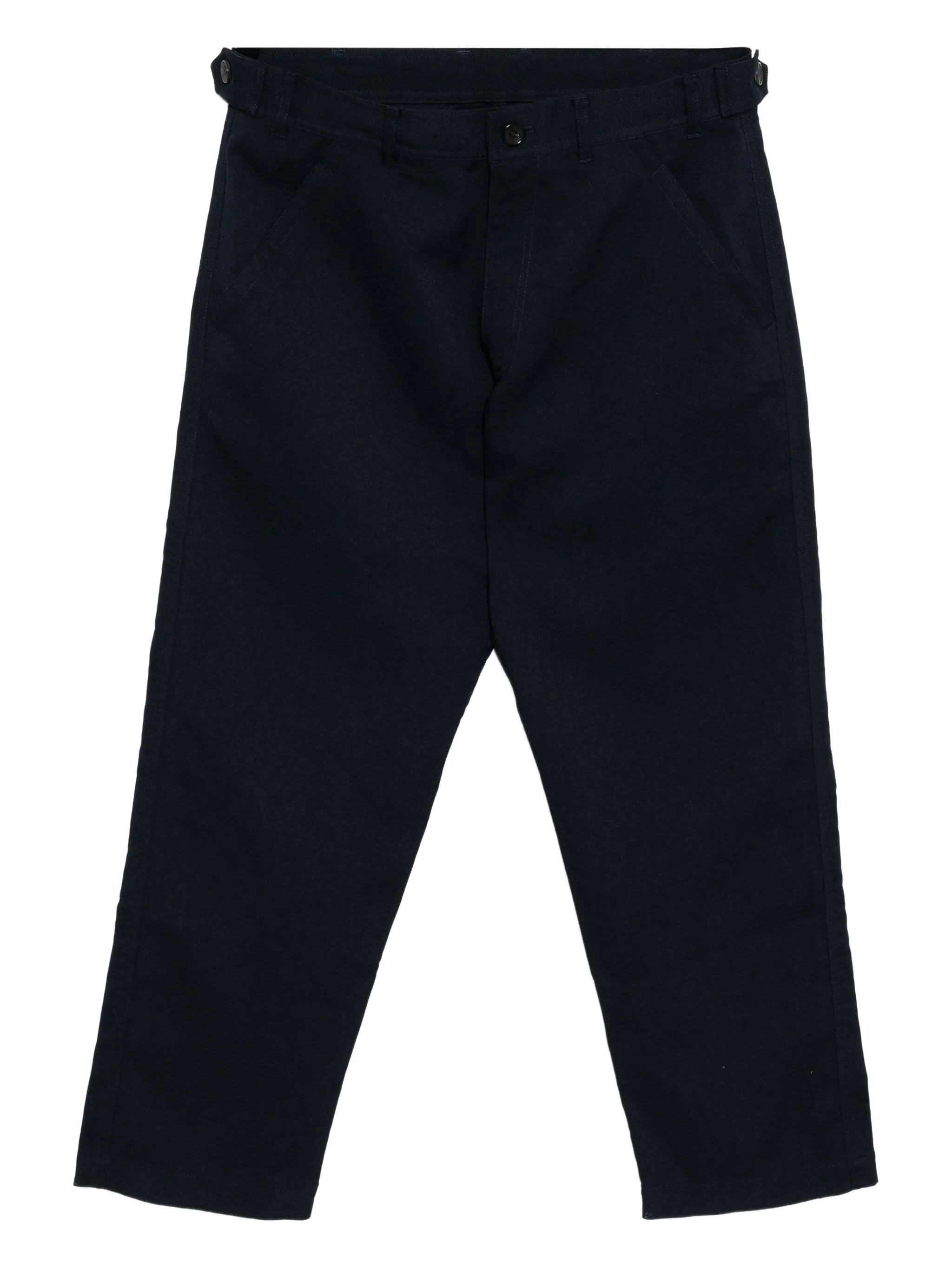 Comme Des Garçons Straight Trousers Navy