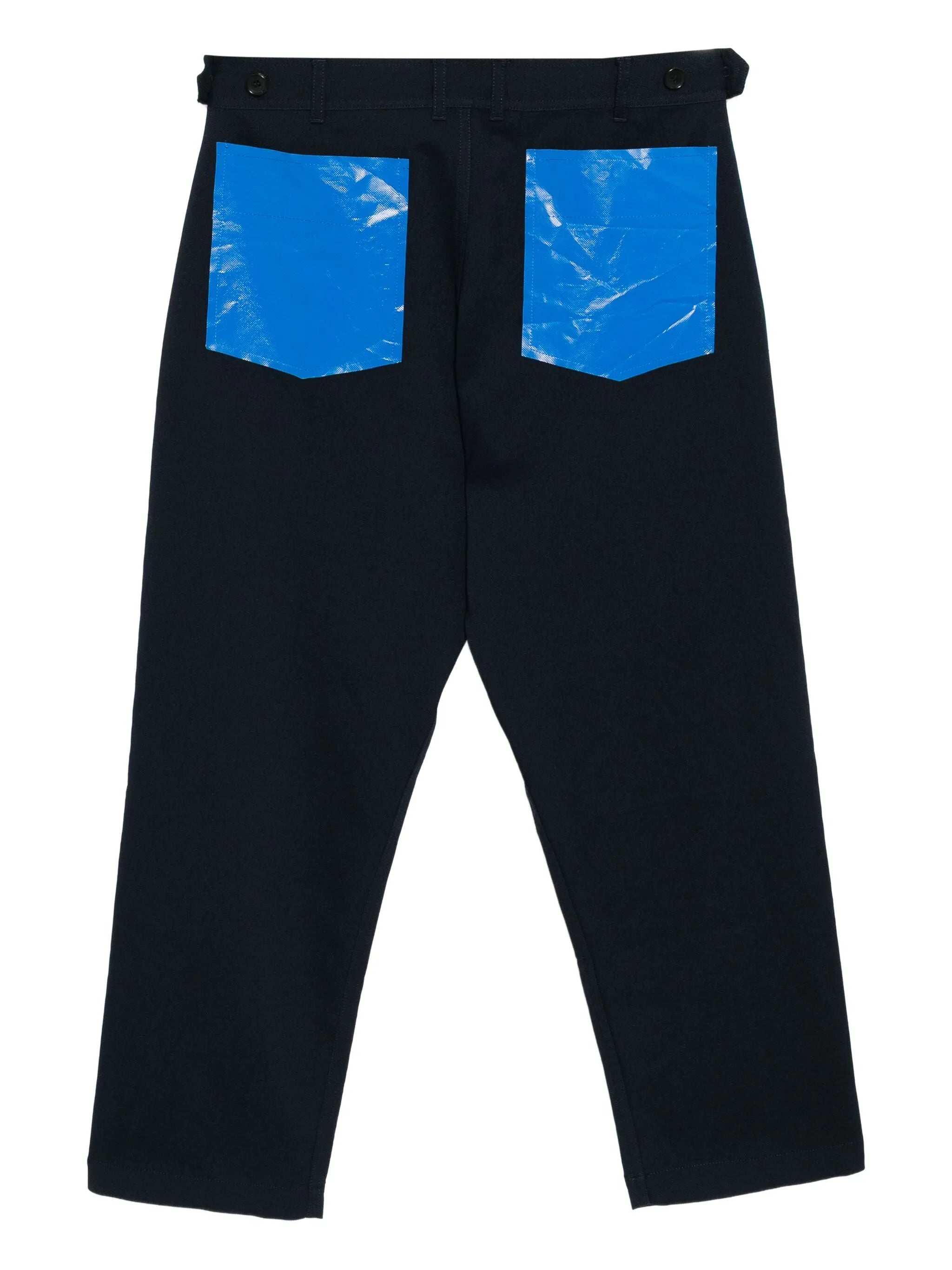 Comme Des Garçons Straight Trousers Navy