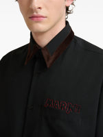 Load image into Gallery viewer, Marni Shirt With Velvet Collar Black
