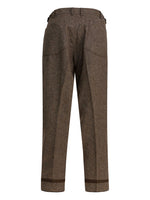 Load image into Gallery viewer, Maison Margiela Wool Wide-Leg Trousers Brown

