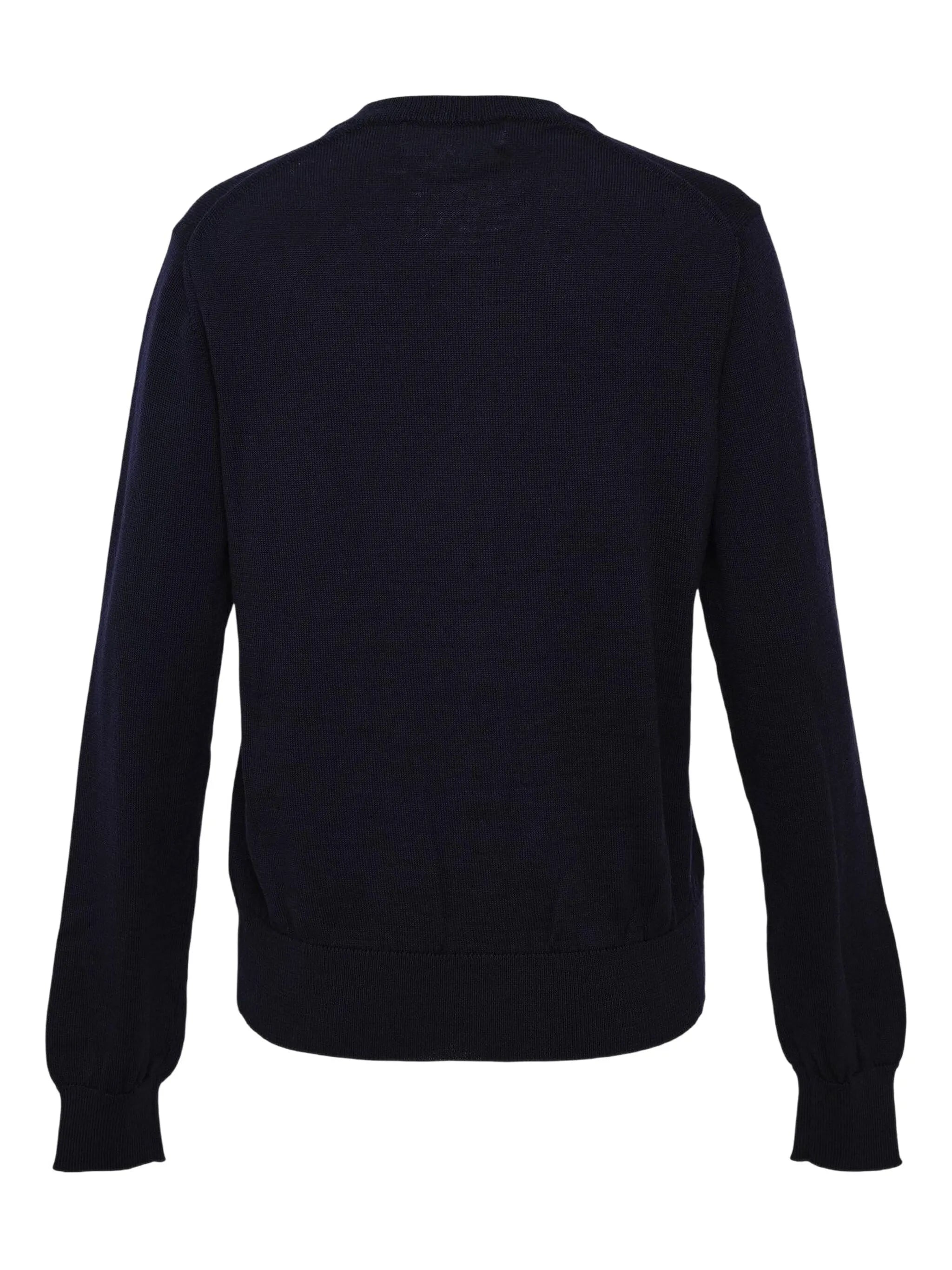 Comme Des Garçons Bows-Detailed Cardigan Navy