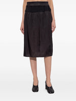 Load image into Gallery viewer, Maison Margiela Midi Skirt With Ruffles Black
