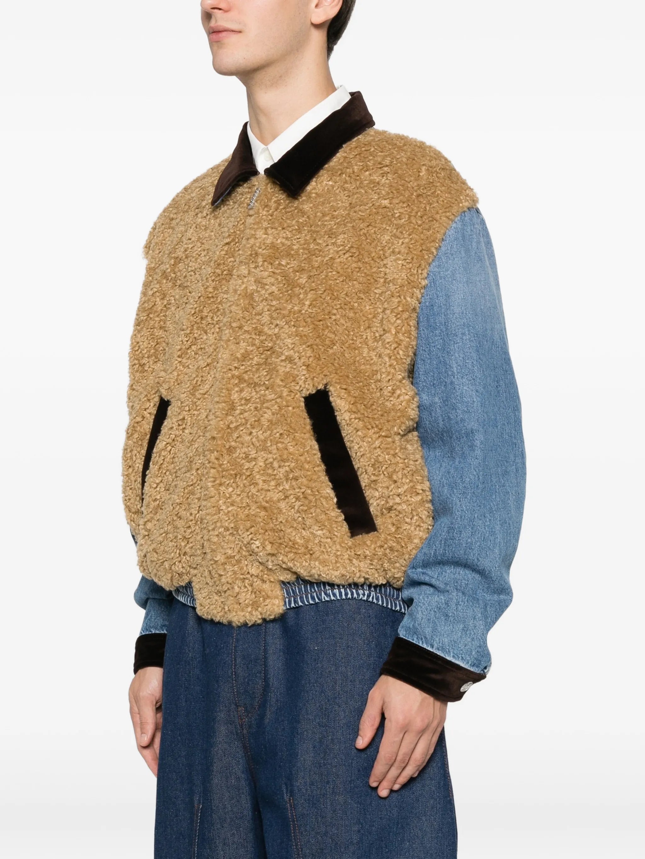 Marni Zip-Up Jacket Brown