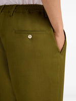 Load image into Gallery viewer, Marni Tropical Wool Drawstring Trousers Dusty Olive
