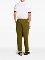 Load image into Gallery viewer, Marni Tropical Wool Drawstring Trousers Dusty Olive
