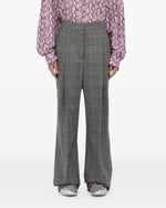 Load image into Gallery viewer, MSGM Checked Trousers Grey
