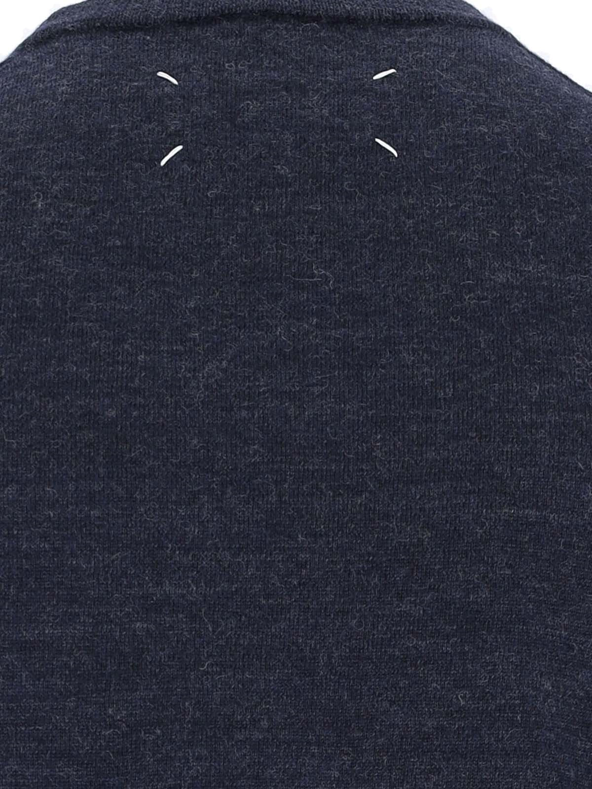 Maison Margiela Wool Sweater Dark Navy