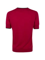 Load image into Gallery viewer, Paul Smith Knitted T-Shirt With Contrasting Trim Red
